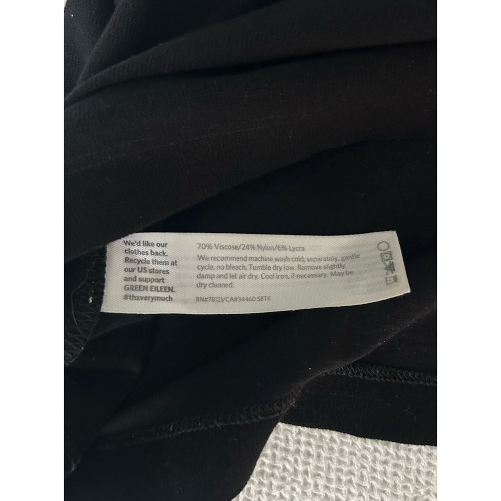 Eileen Fisher Black Knit Mini Pencil Skirt Size PP Small Petite - Picture 5 of 5